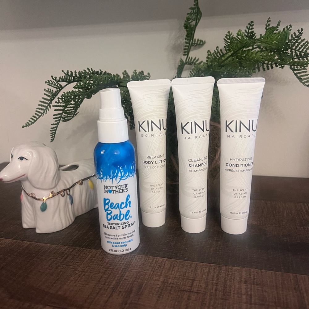 Not Your Mother's Beach Babe Texturizing Sea Salt Spray and KINU Haircare